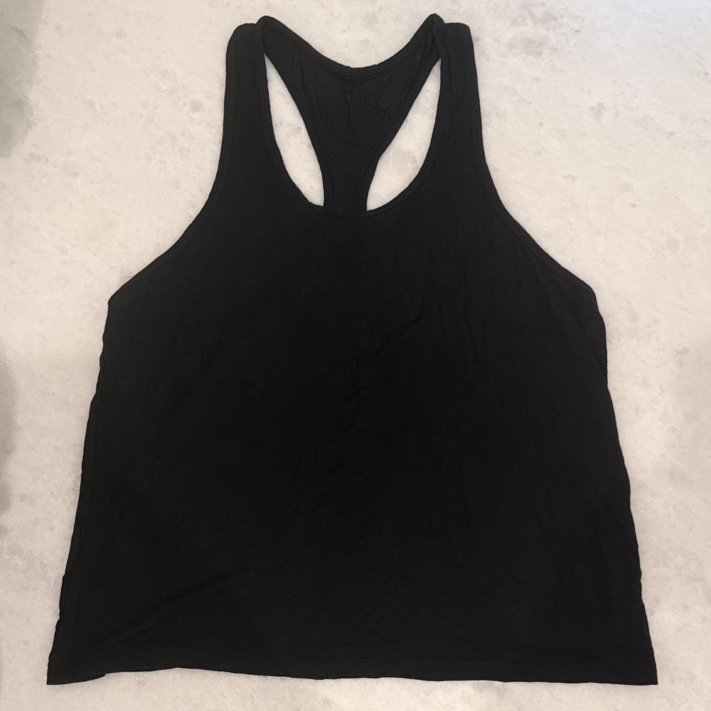ALO Yoga Black Racerback Tank Top